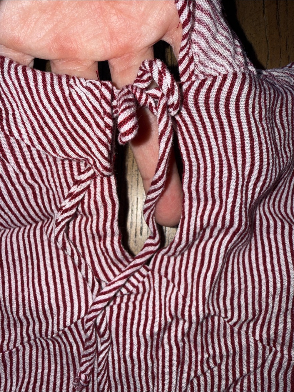 Free People Red and White Striped Mini Slip Dress - Picture 3 of 13